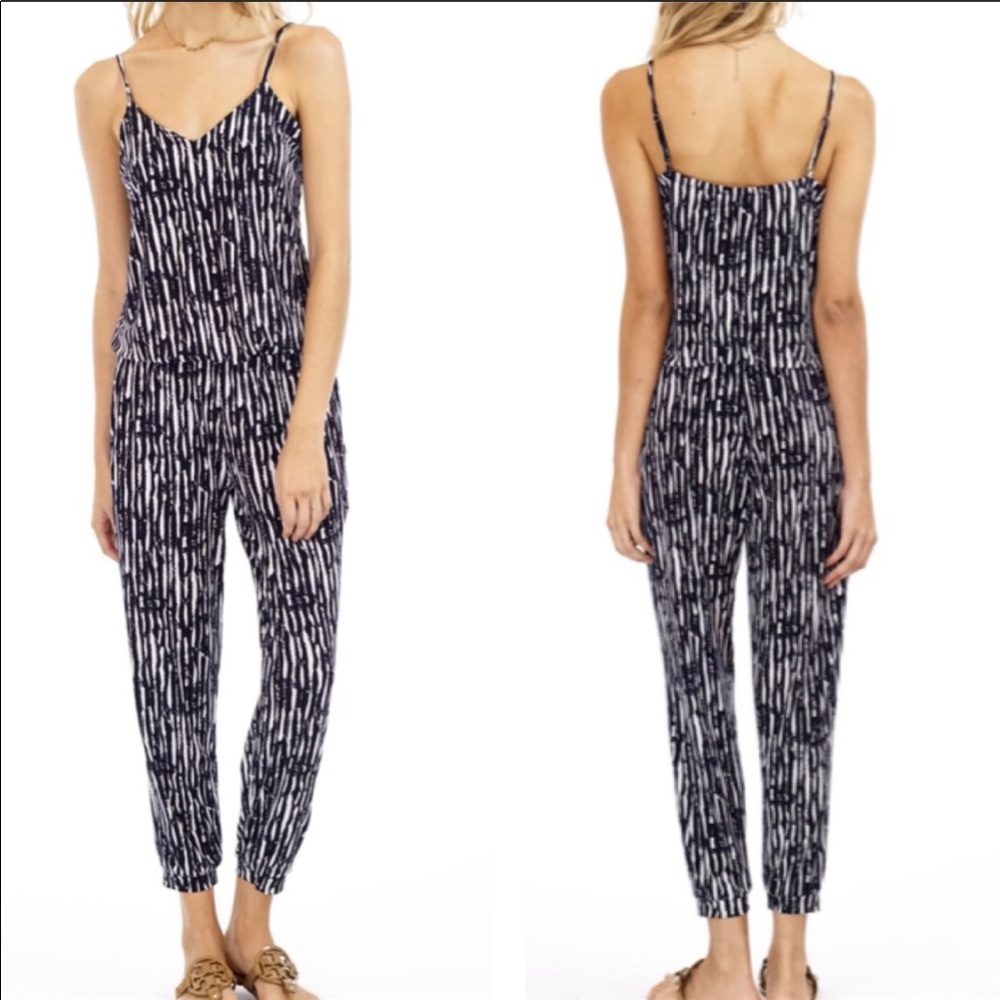 VERONICA M SIMON PRINTED TANK JOGGER JUMPSUIT